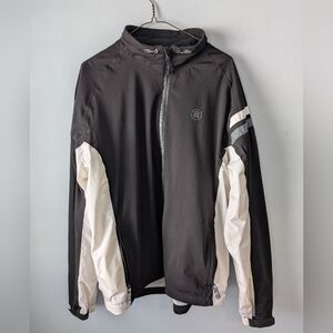 Men's Black and White Windbreaker